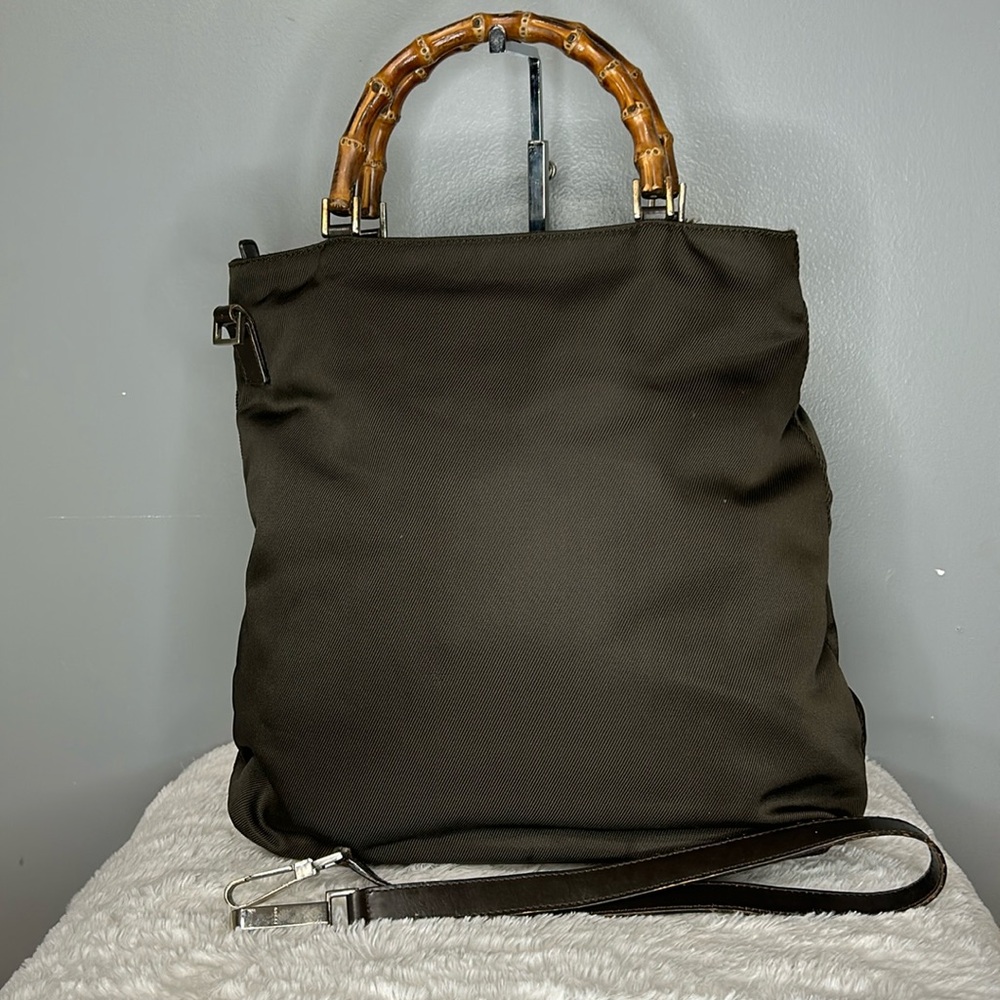 Gucci Bamboo Nylon Shoulder Bag 💥Authentic 💥